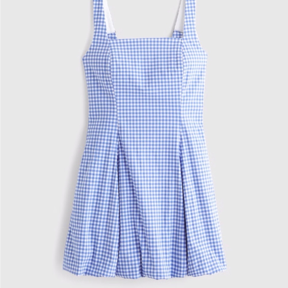 Abercrombie Blue Gingham Mini Dress